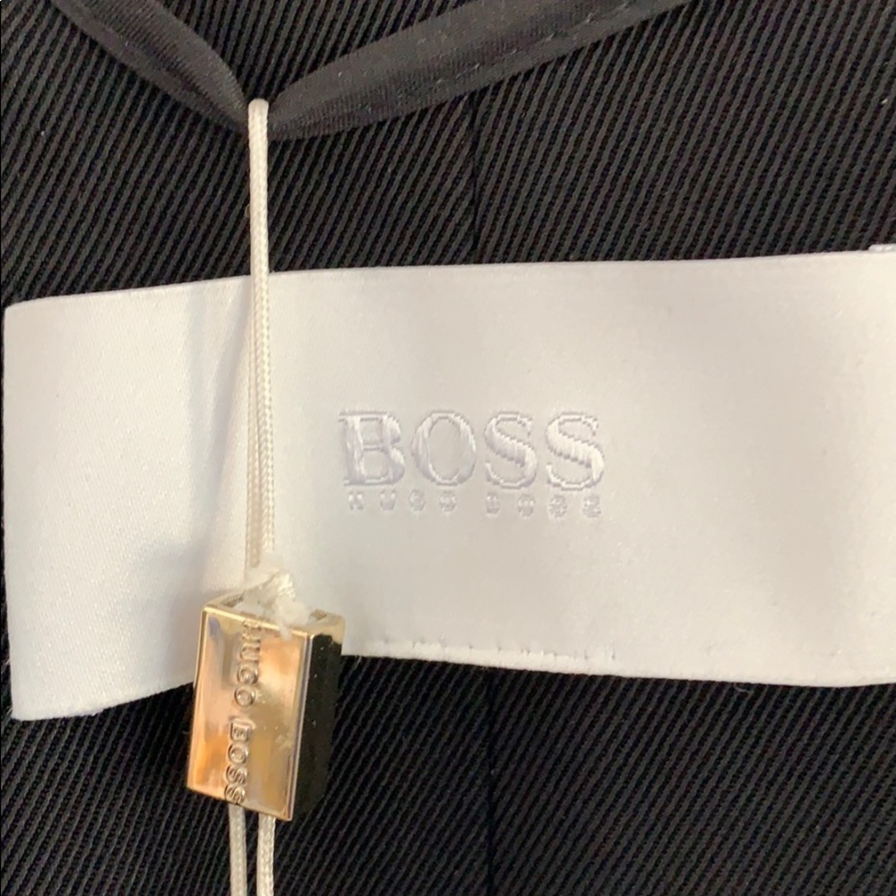NWT Hugo Boss stretch fine wool jacket BLACK 10 - Picture 4 of 13